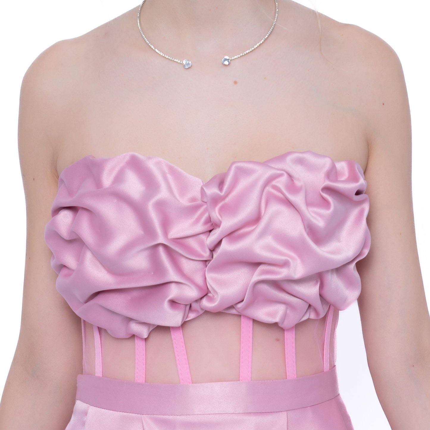Rochie Roz Essential Set: Corset & Fustă scurta