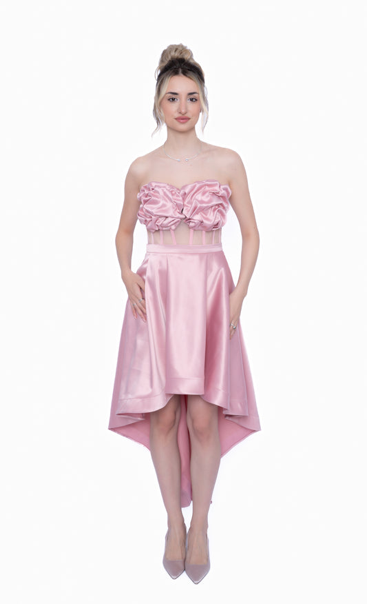Rochie Roz Essential Set: Corset & Fustă cu trenă